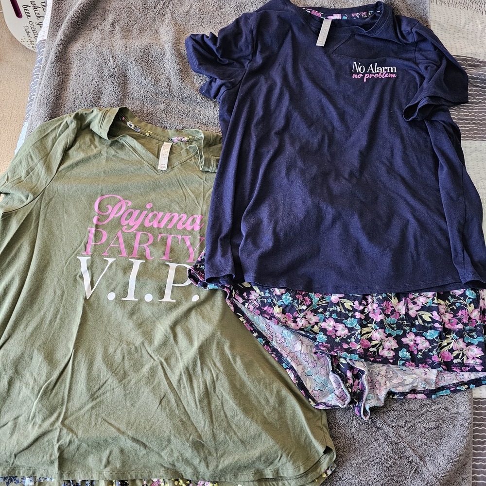 Cacique Kids Pajama Set - Olive and Navy